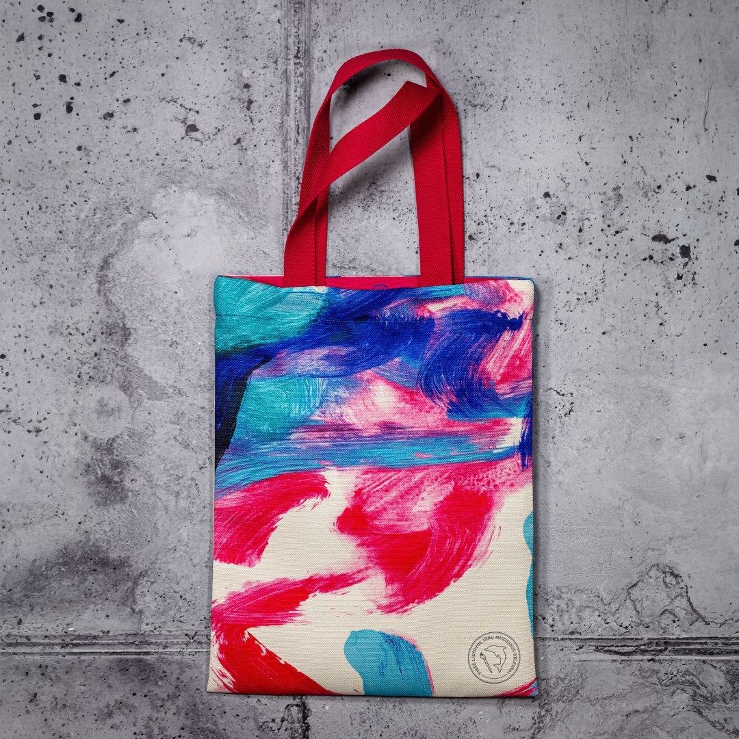 Maišelis DELFINAI PIEŠIA. MĖLYNA MĖLYNA JŪRA