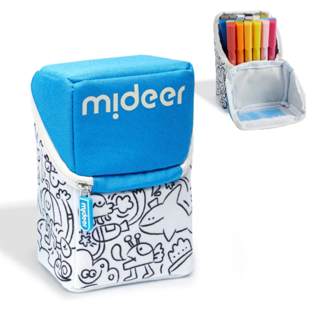 Akriliniai markeriai su minkštu antgaliu spalvinimo dėkle