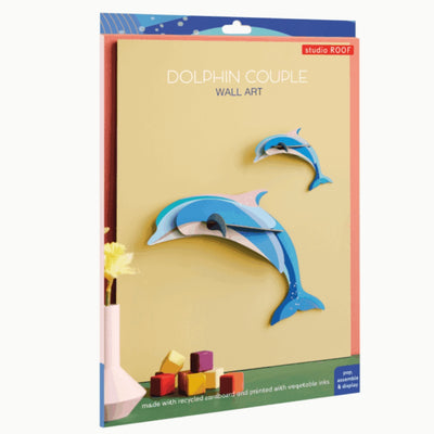 3D dėlionė-sienos dekoracija DELFINAI